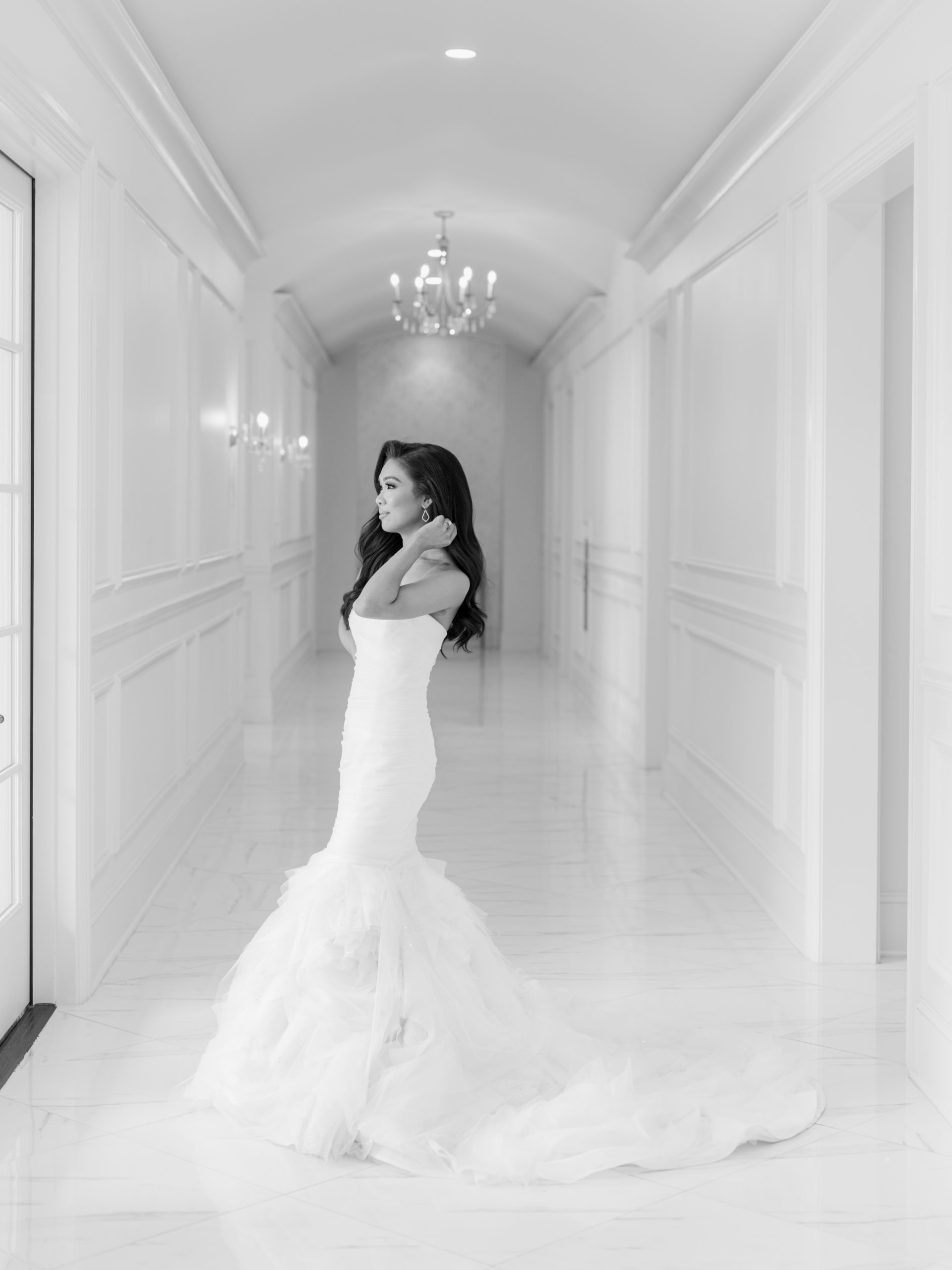 Blogger Hoang-Kim Cung in Vera Wang wedding dress