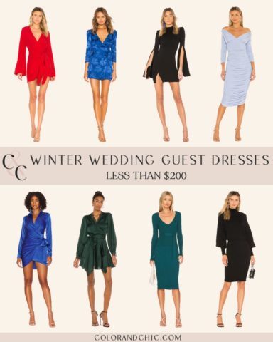 Winter Wedding Guest Dresses - Color & Chic